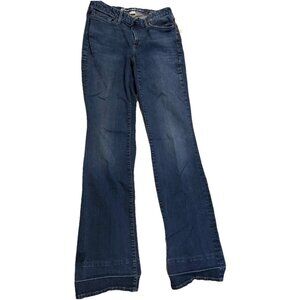 Eddie Bauer Curvy Bootcut Women's size 8L Dark Wash Blue Denim jeans